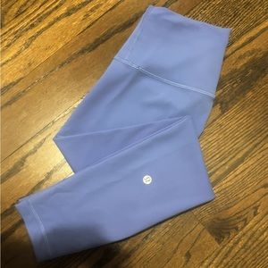 NEW Lululemon Wunder Train High-Rise Tight Leggings 25", Purple Quartz, Size 4